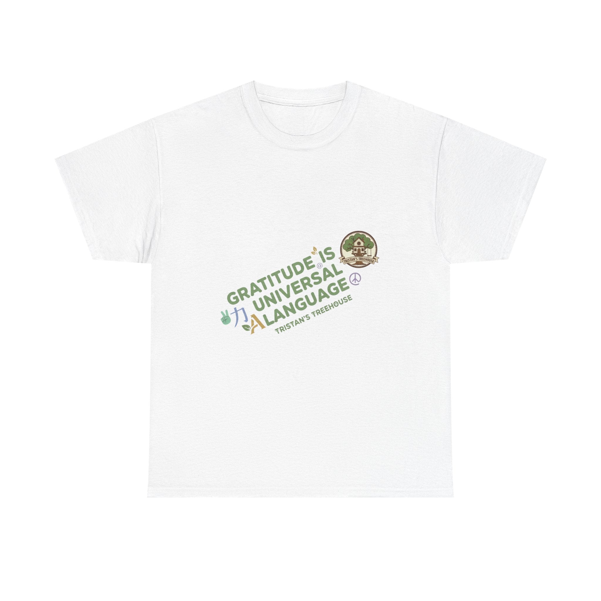 Gratitude Is A Universal Language Tee — Positive Mindfulness Graphic T-Shirt