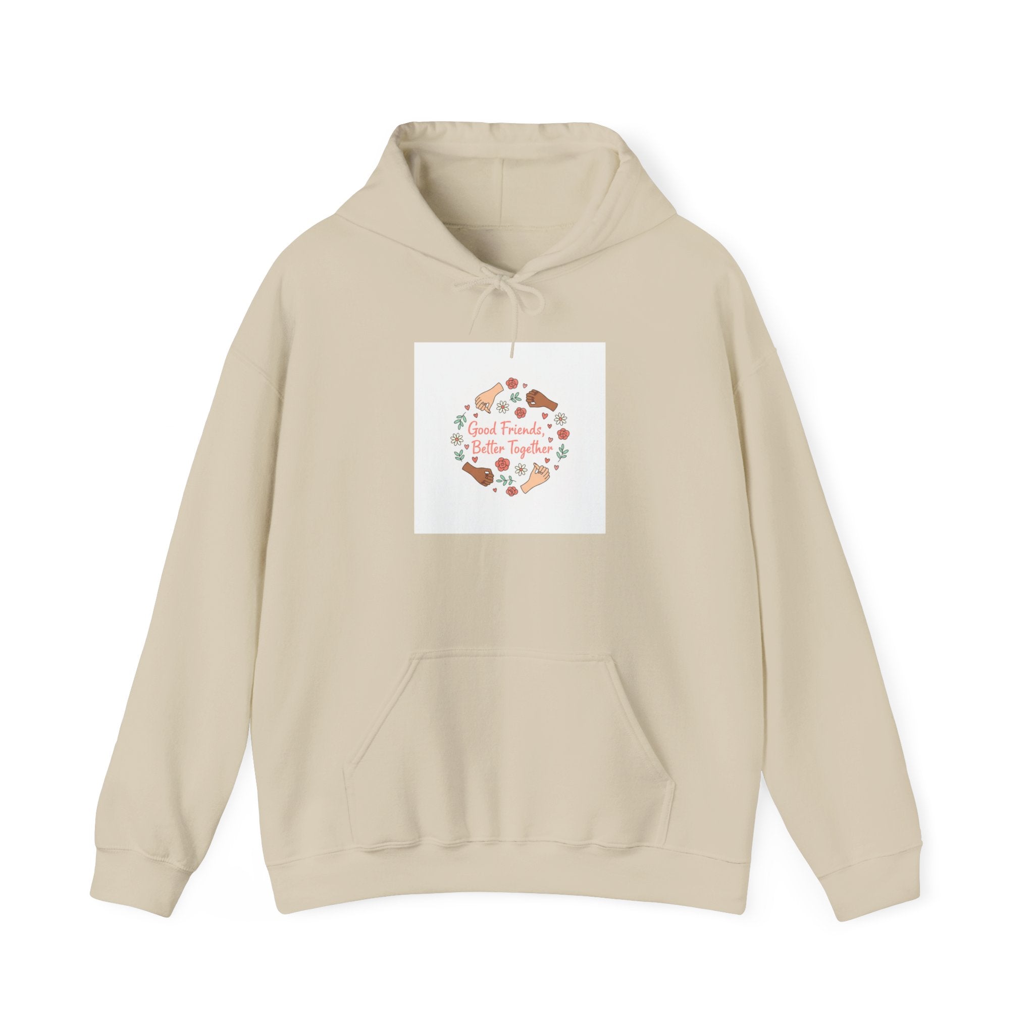 Platonic Love Floral Wreath Hoodie | Friendship Valentine, Galentine’s