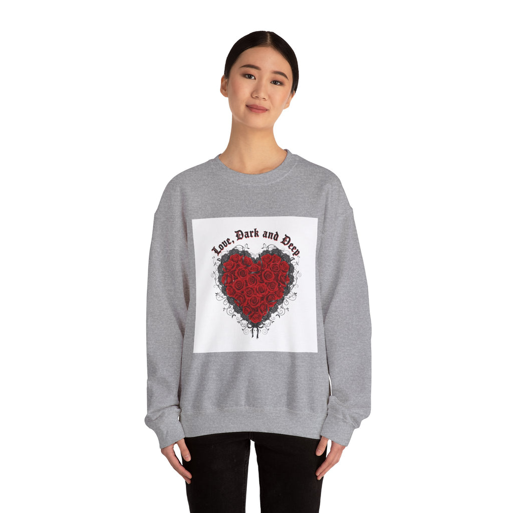 Gothic Rose Heart sweatshirt | New Romantic, 80s nostalgia