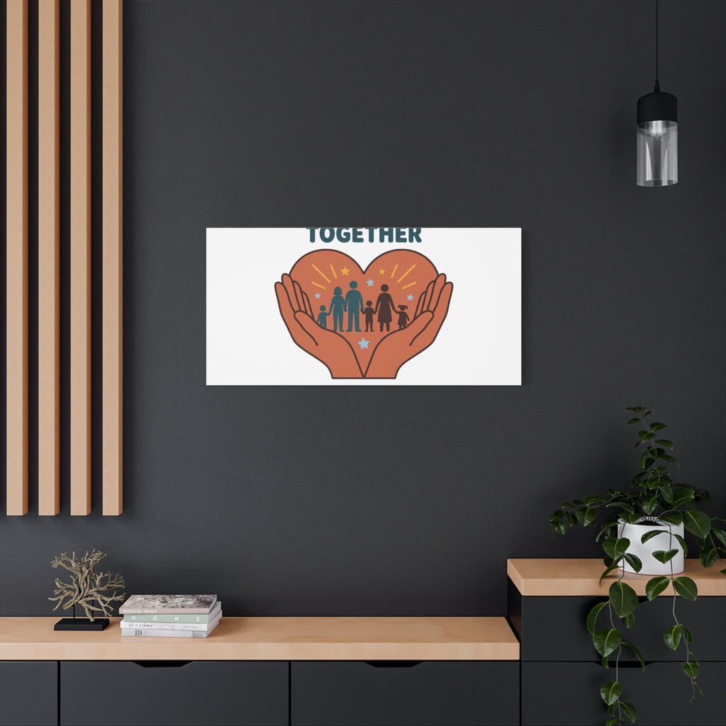 Families Belong Together Canvas | Family Unity, Bilingual Solidarity