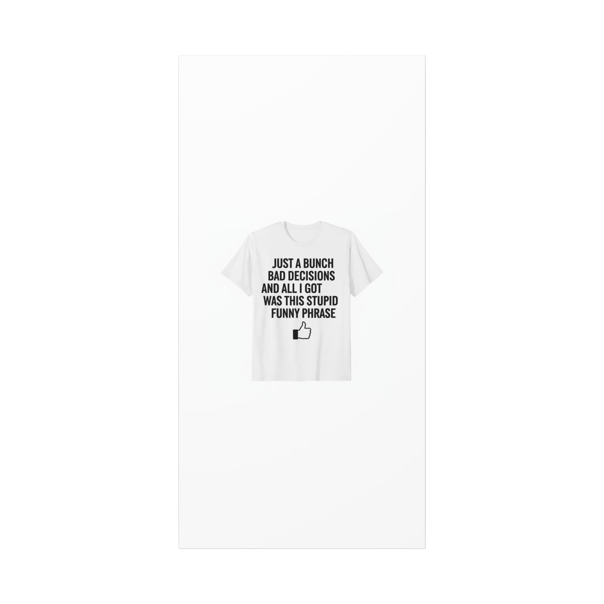 self-deprecating quote Canvas | sarcastic introvert wall art, anxiety humor