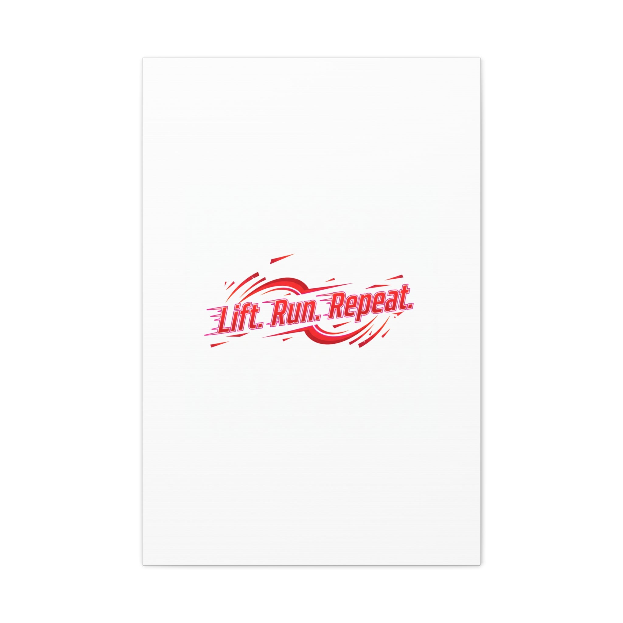 Lift Run Repeat Canvas | Fitness Wall Art, Gym Motivation