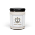Ornate Brooch Emblem Candle, Soy Jar, Vintage Formalwear Accents