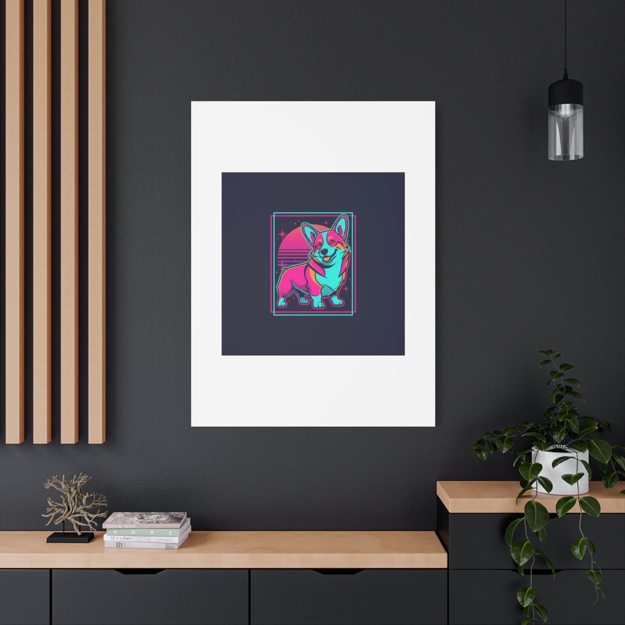 Platonic Love Corgi Canvas | Friendship Valentine, Galentine’s Wall Art
