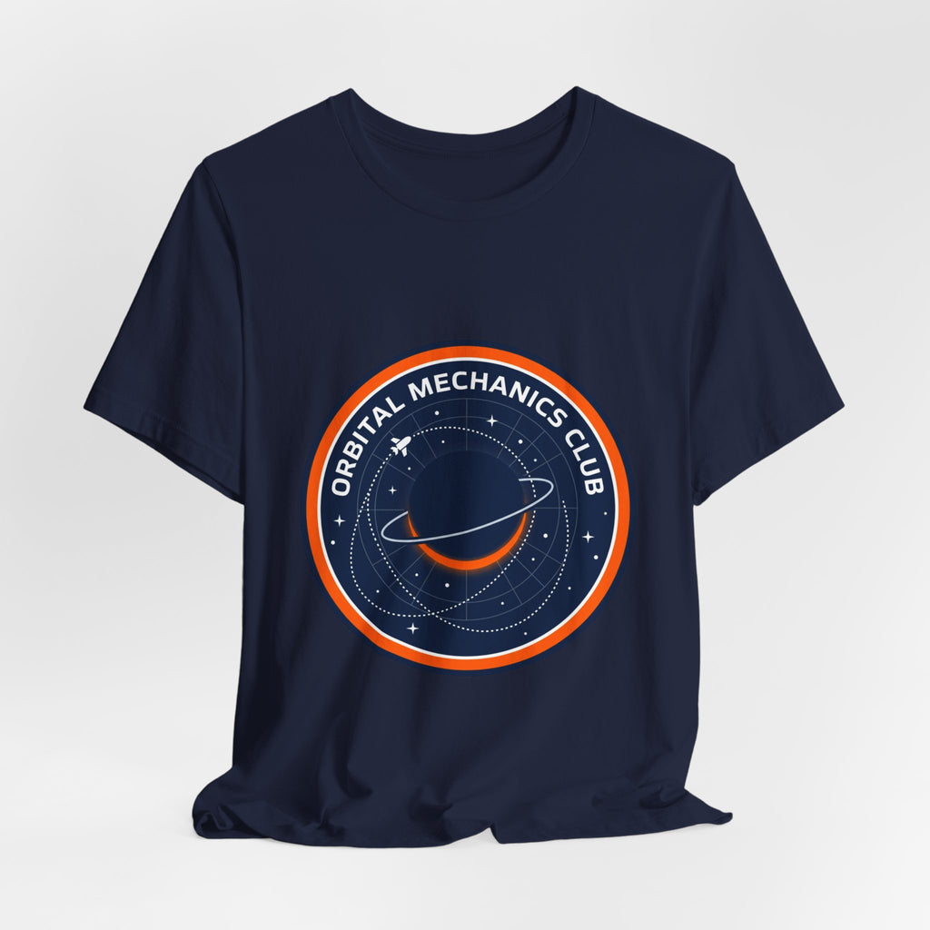 Orbital Mechanics Club Tee | mission patch, rocket science nerd
