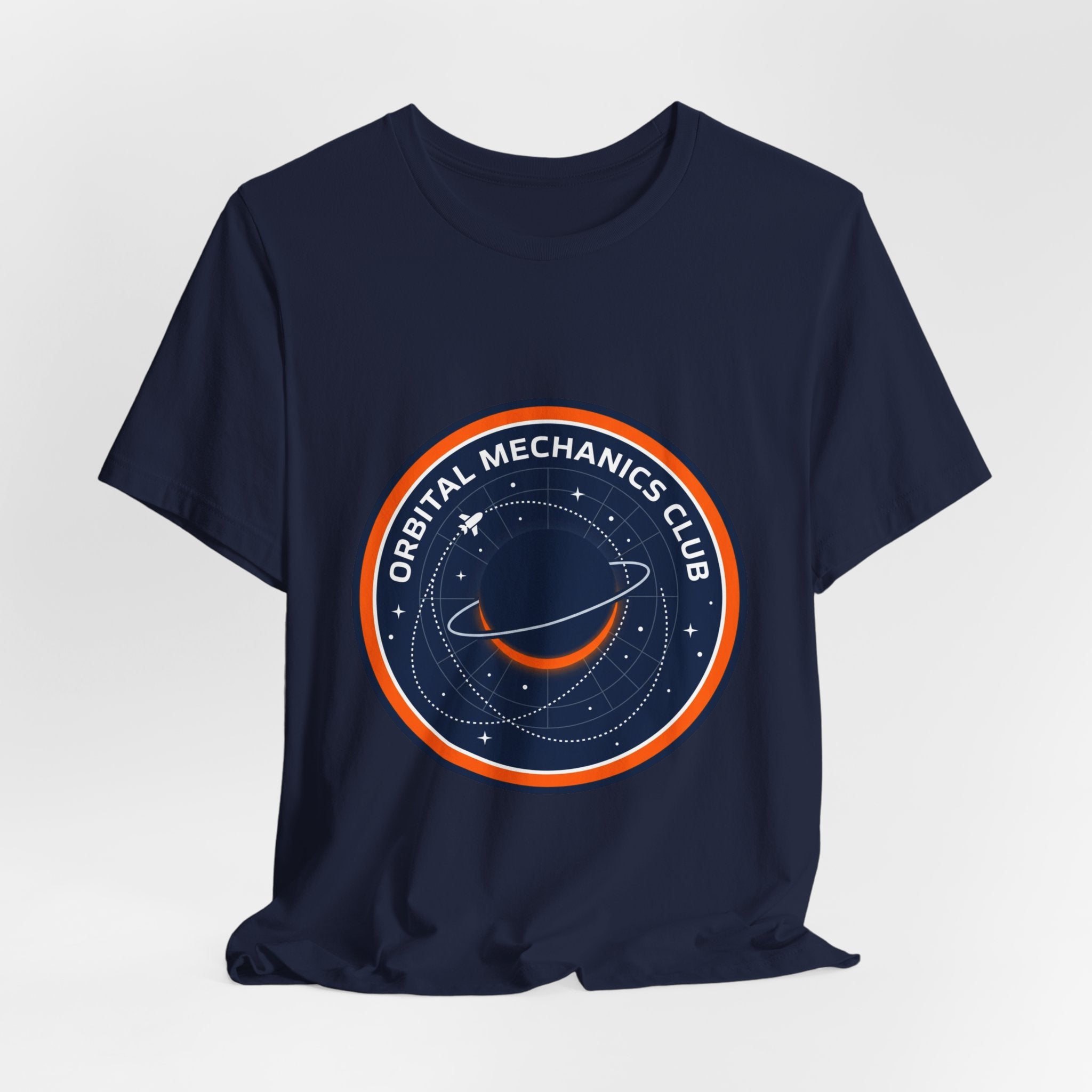 Orbital Mechanics Club Tee | mission patch, rocket science nerd