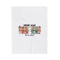 Meme War Plush Blanket | Disco Florals, Retro Paisley Throw