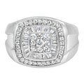 14K White Gold Men's Diamond Band Ring (1 cttw, H-I Color, SI1-SI2 Clarity)