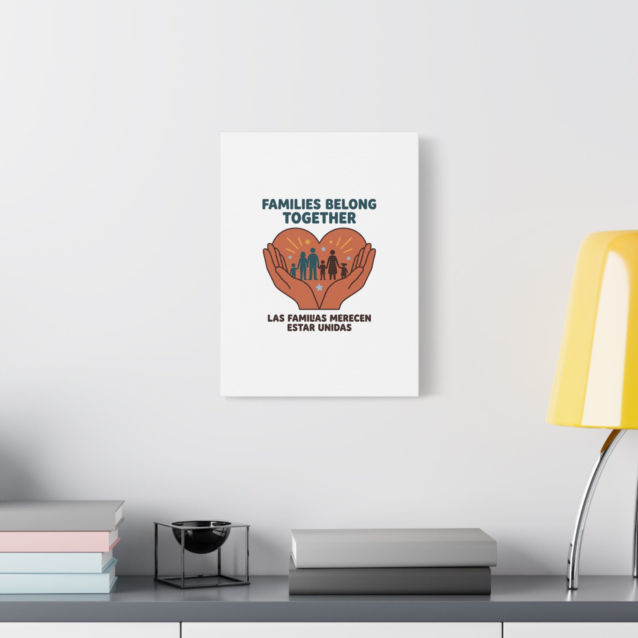 Families Belong Together Canvas | Family Unity, Bilingual Solidarity
