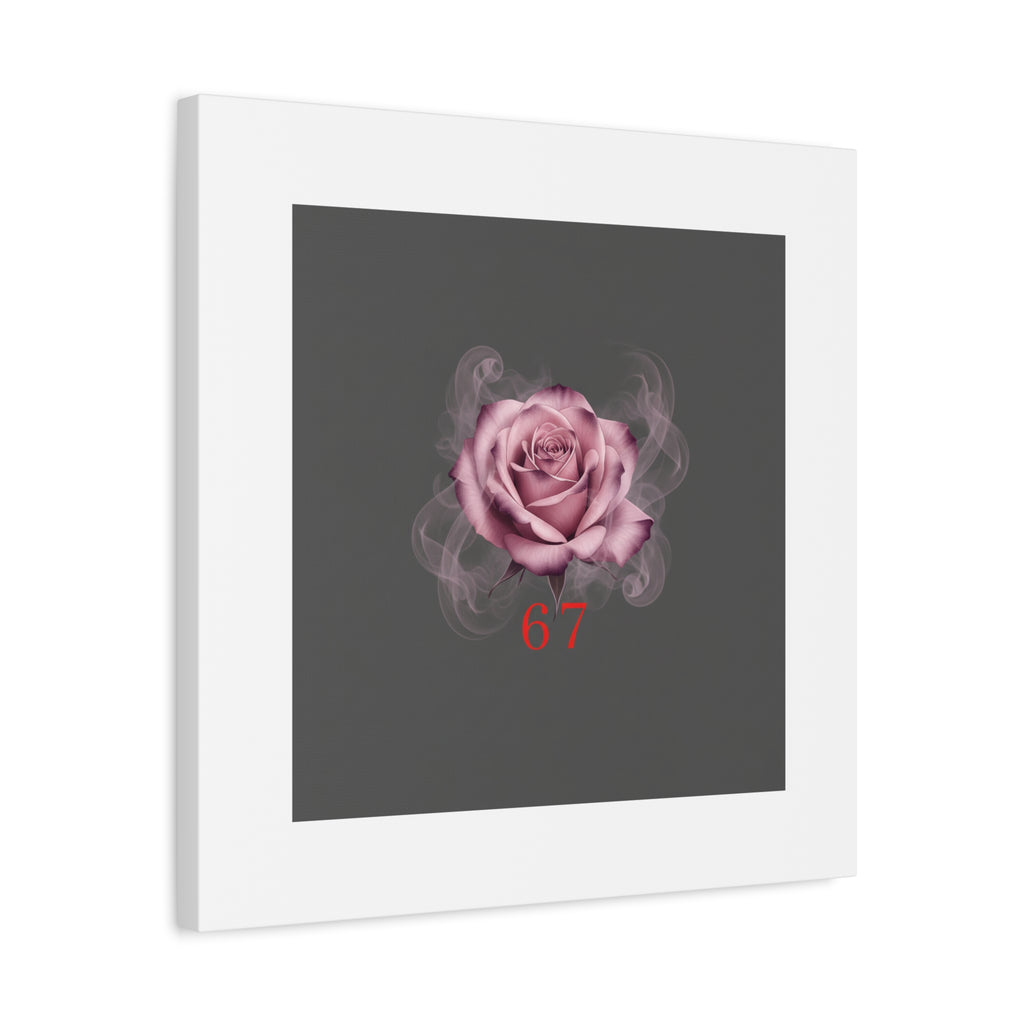 6 7 Valentine's Canvas | Viral Gothic Rose Wall Art | 6 7 Meaning Dark Romance
