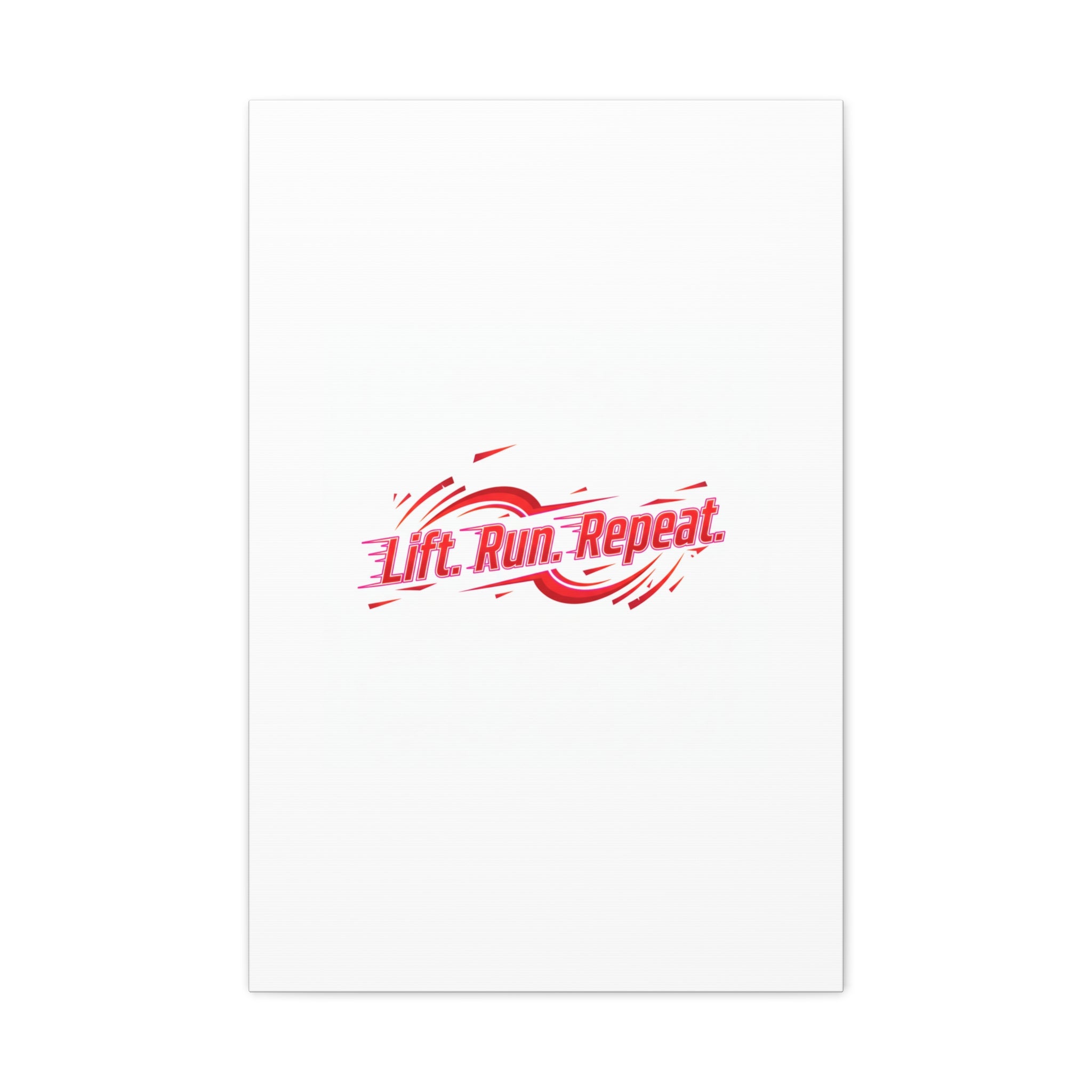 Lift Run Repeat Canvas | Fitness Wall Art, Gym Motivation