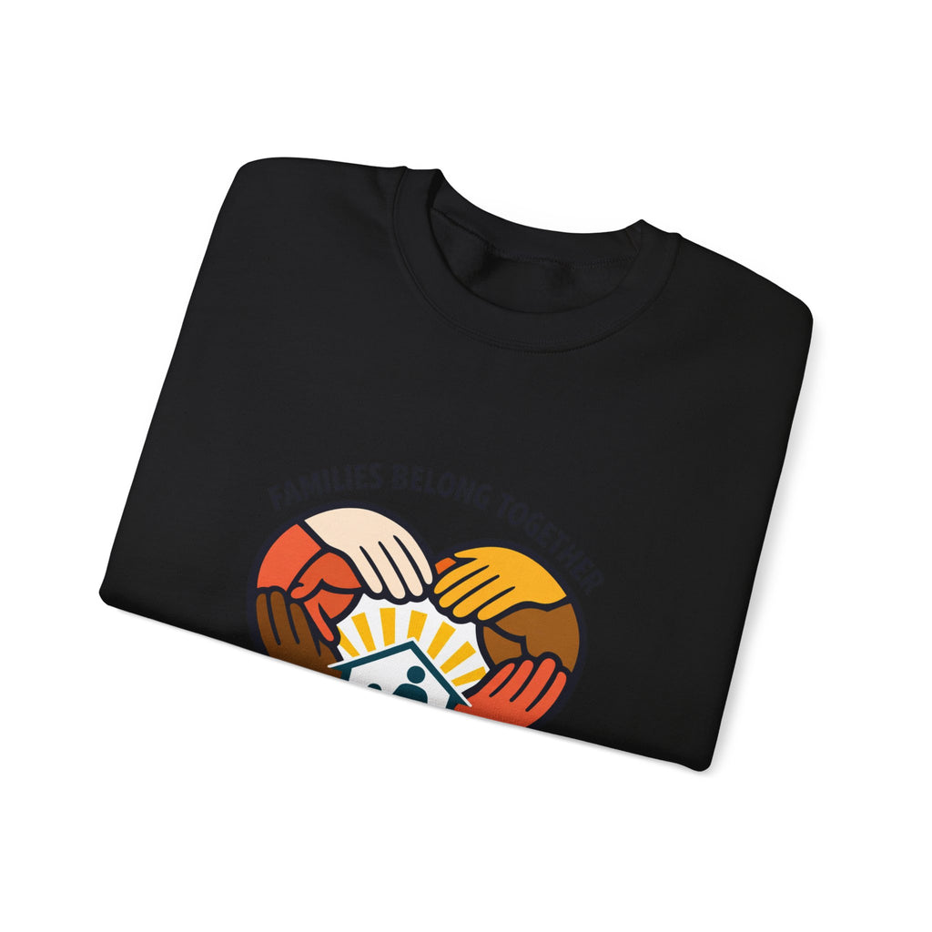 Families Belong Together Sweatshirt | family unity, immigrant rights, solidaridad
