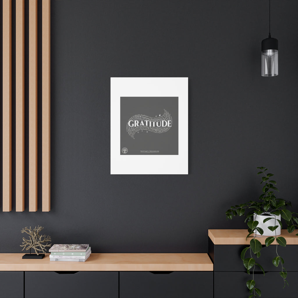 Gratitude Wall Art Matte Canvas | Tiny Treats, sweet uplifting print