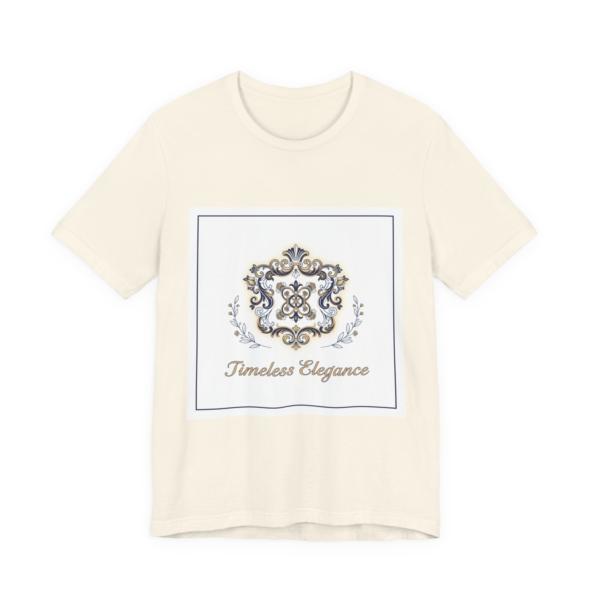 Ornate Brooch Emblem Tee | baroque print tee, vintage emblem shirt