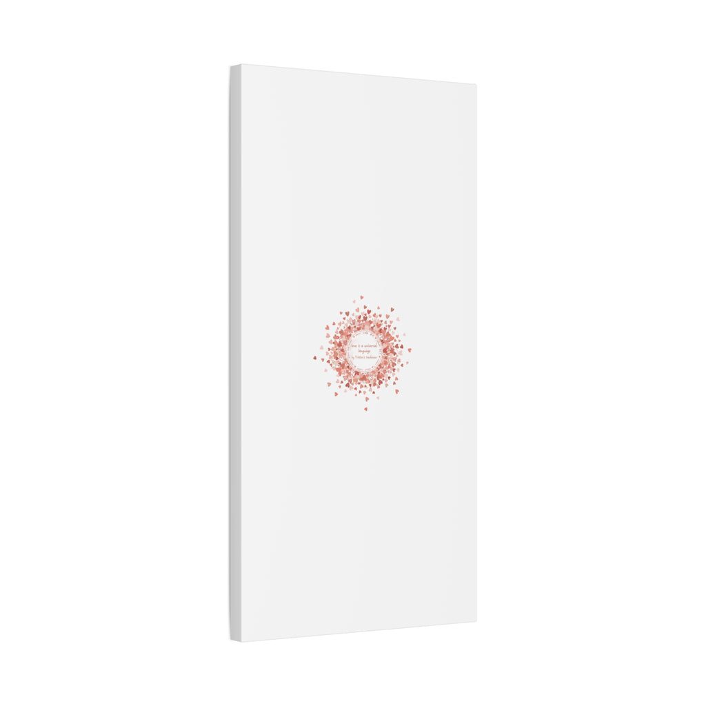 Tiny Heart Confetti Canvas | Matte Stretched Wall Art