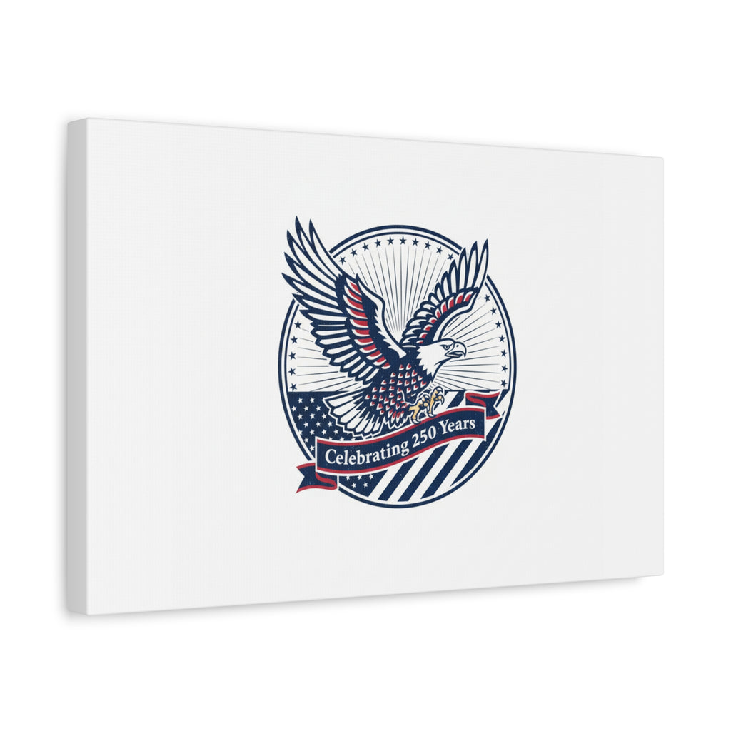 250th Anniversary Eagle Emblem Canvas | Semiquincentennial Americana
