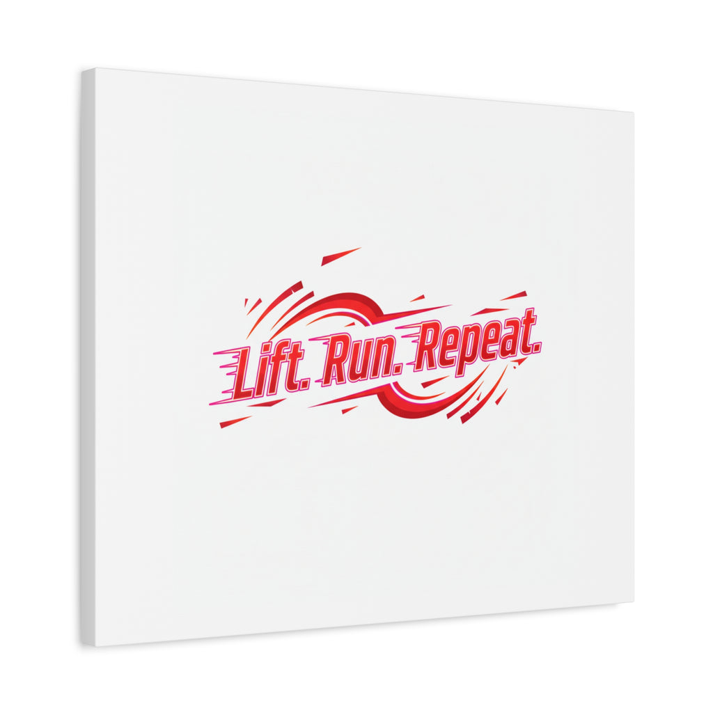 Lift Run Repeat Canvas | Fitness Wall Art, Gym Motivation