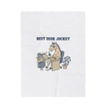 Best Desk Jockey Velveteen Blanket | Workhorse Office Humor, Collegiate Sketch