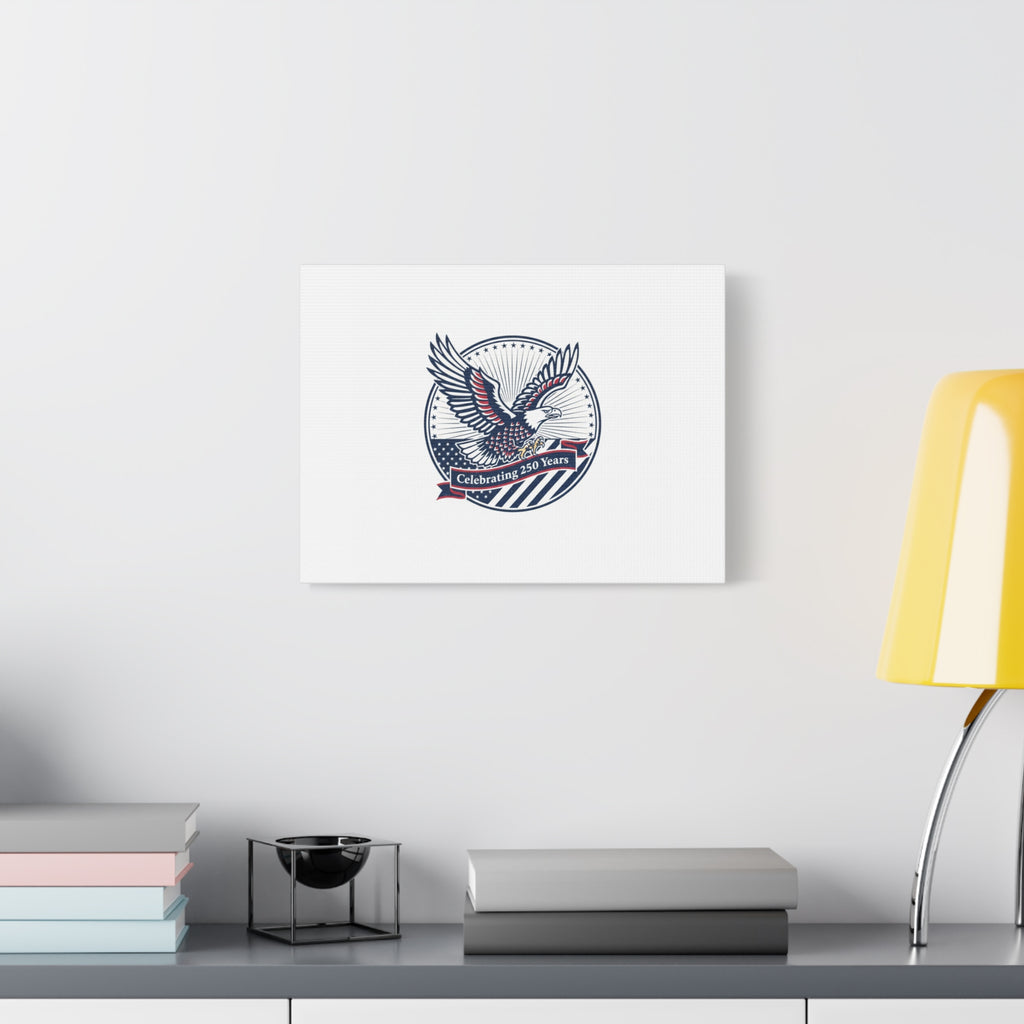 250th Anniversary Eagle Emblem Canvas | Semiquincentennial Americana