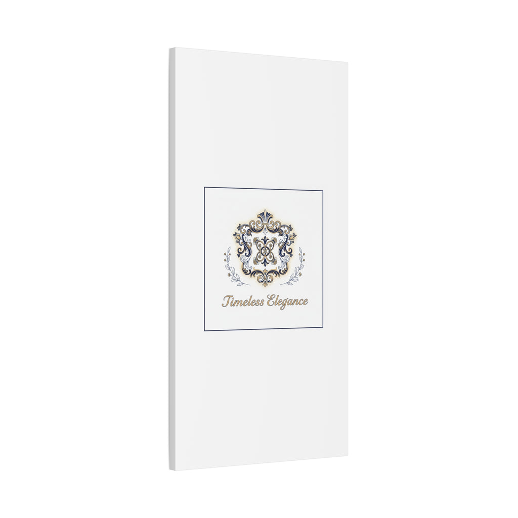 Ornate Brooch Emblem Canvas | Vintage Formalwear Accents, Baroque Print