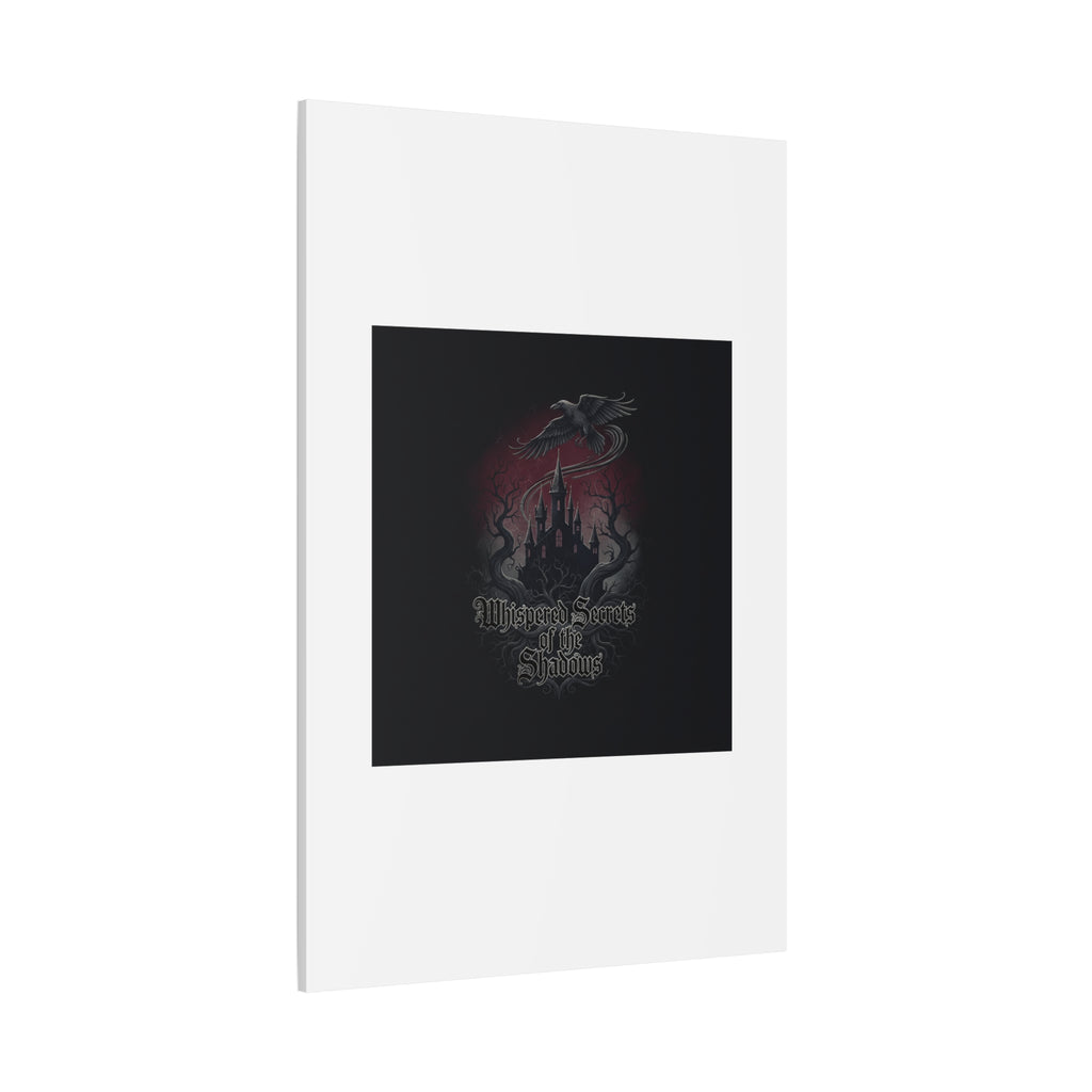 Whispered Secrets of the Shadows Castle Wall Art, Matte Canvas | Gothic Medieval Decor