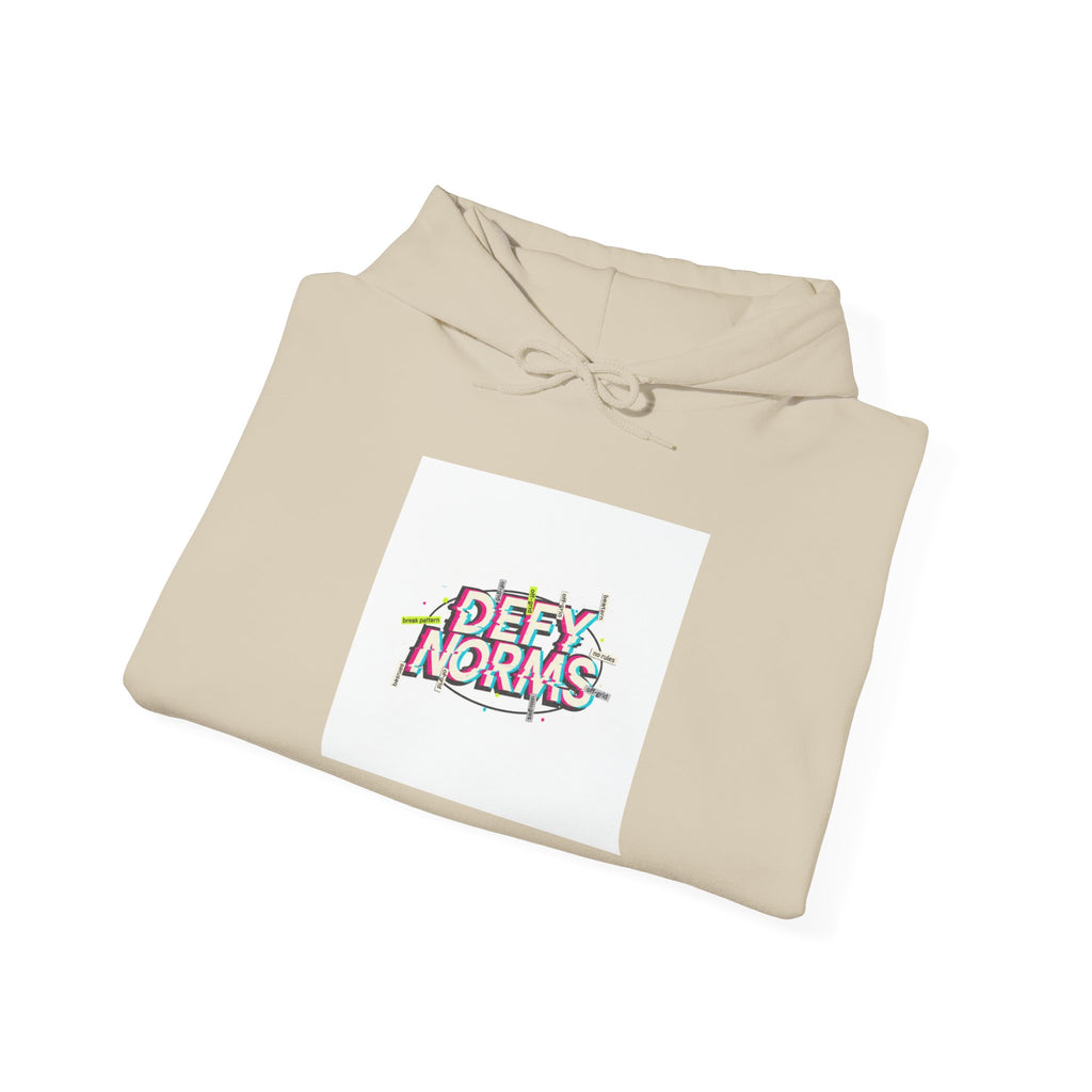 Anti-Norms Glitch Logo Hoodie | anti-aesthetic, chaotic design