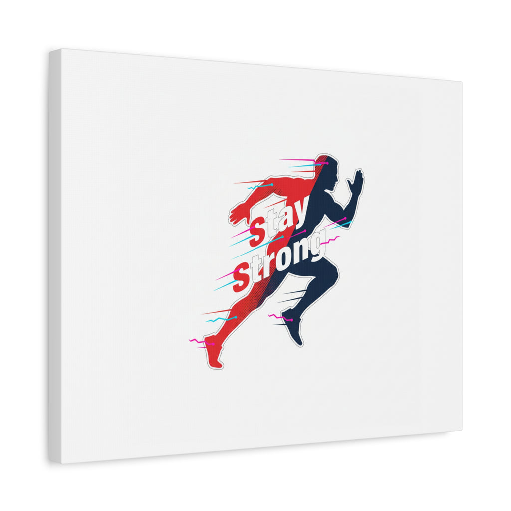 Stay Strong Runner Canvas | Fitness Motivation, Gym Wall Art