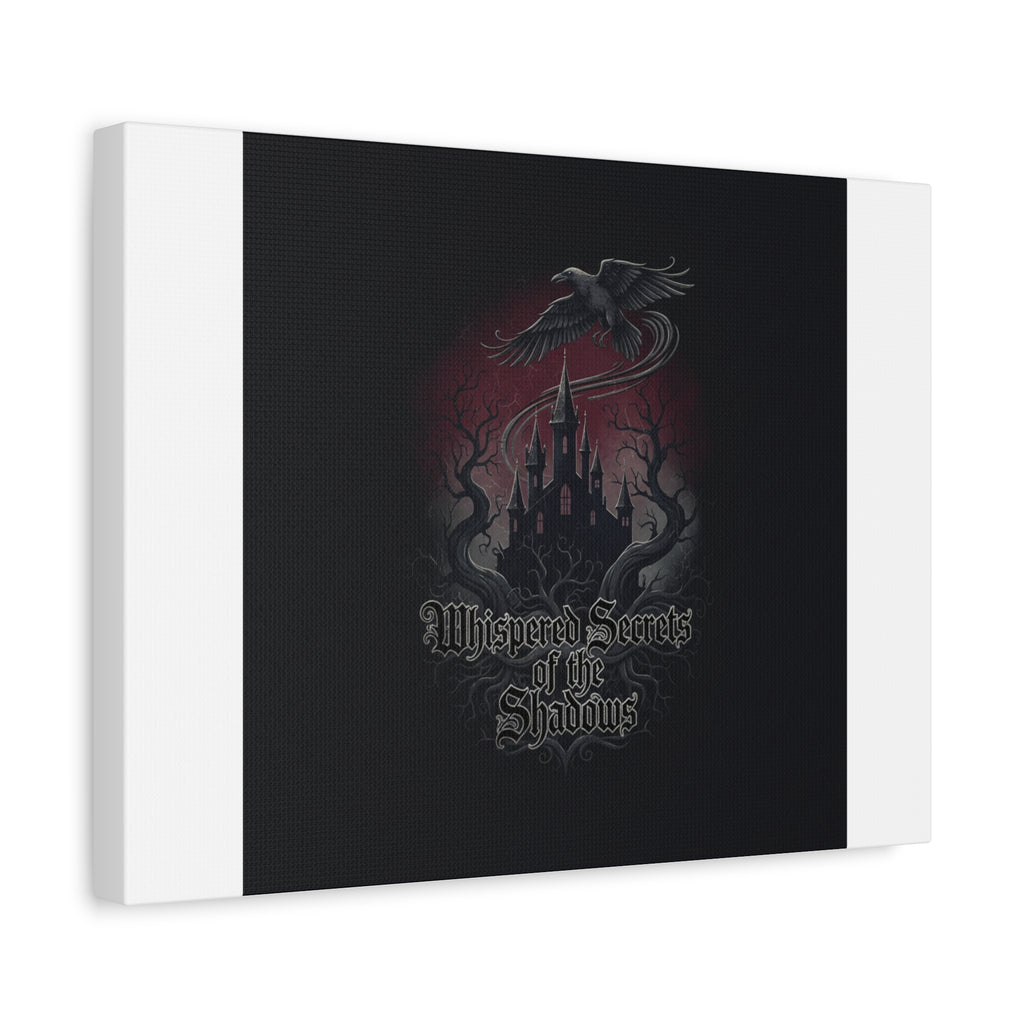 Whispered Secrets of the Shadows Castle Wall Art, Matte Canvas | Gothic Medieval Decor