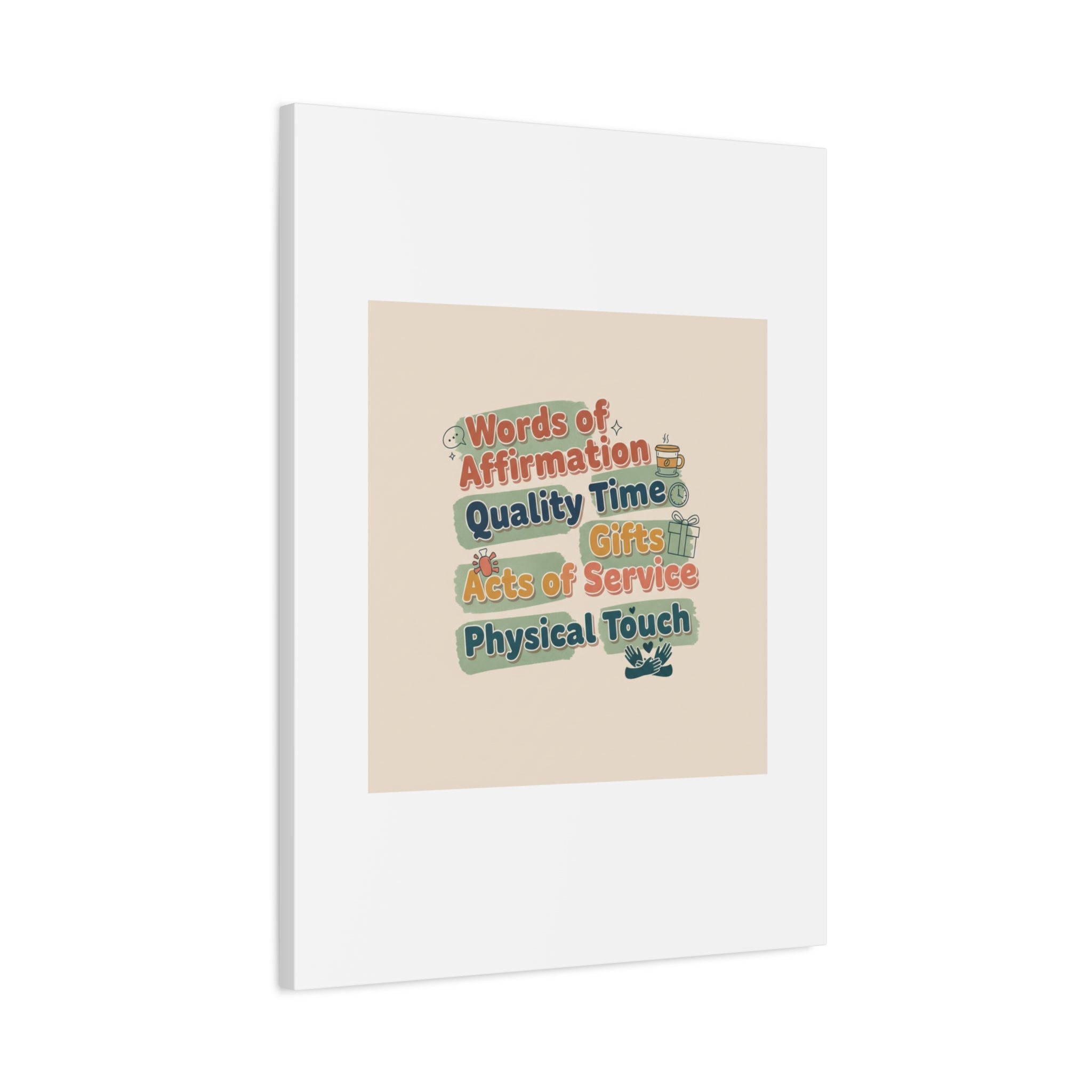 Love Languages List Matte Canvas Wall Art | love language meme, relationship humor