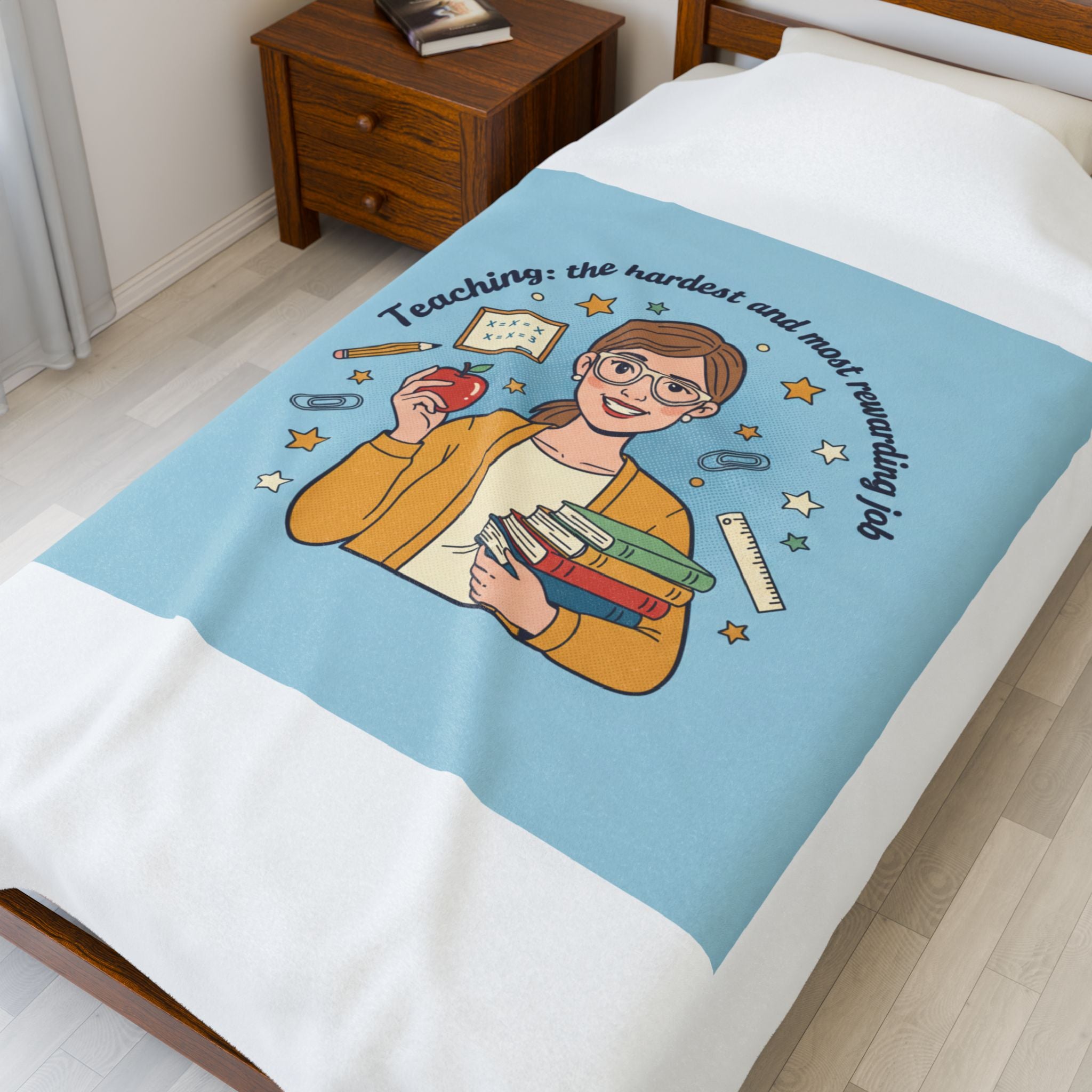 Teachers Life Velveteen Plush Blanket