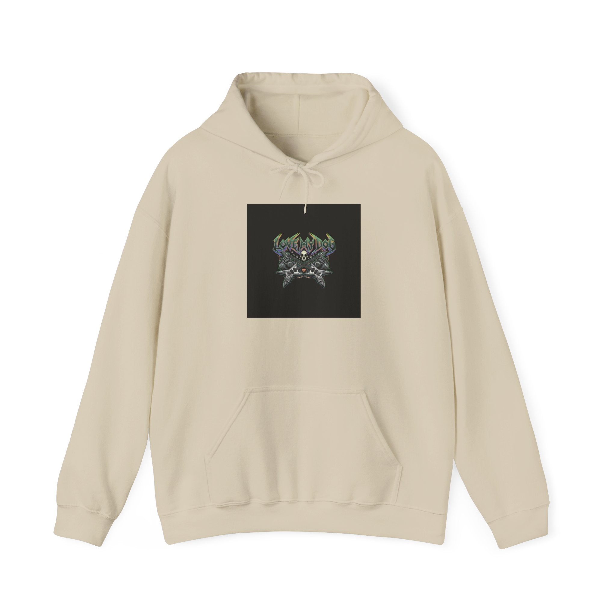 LOUD Self-Care, Metal Font Hoodie | gothic wellness quote, edgy self-care merch
