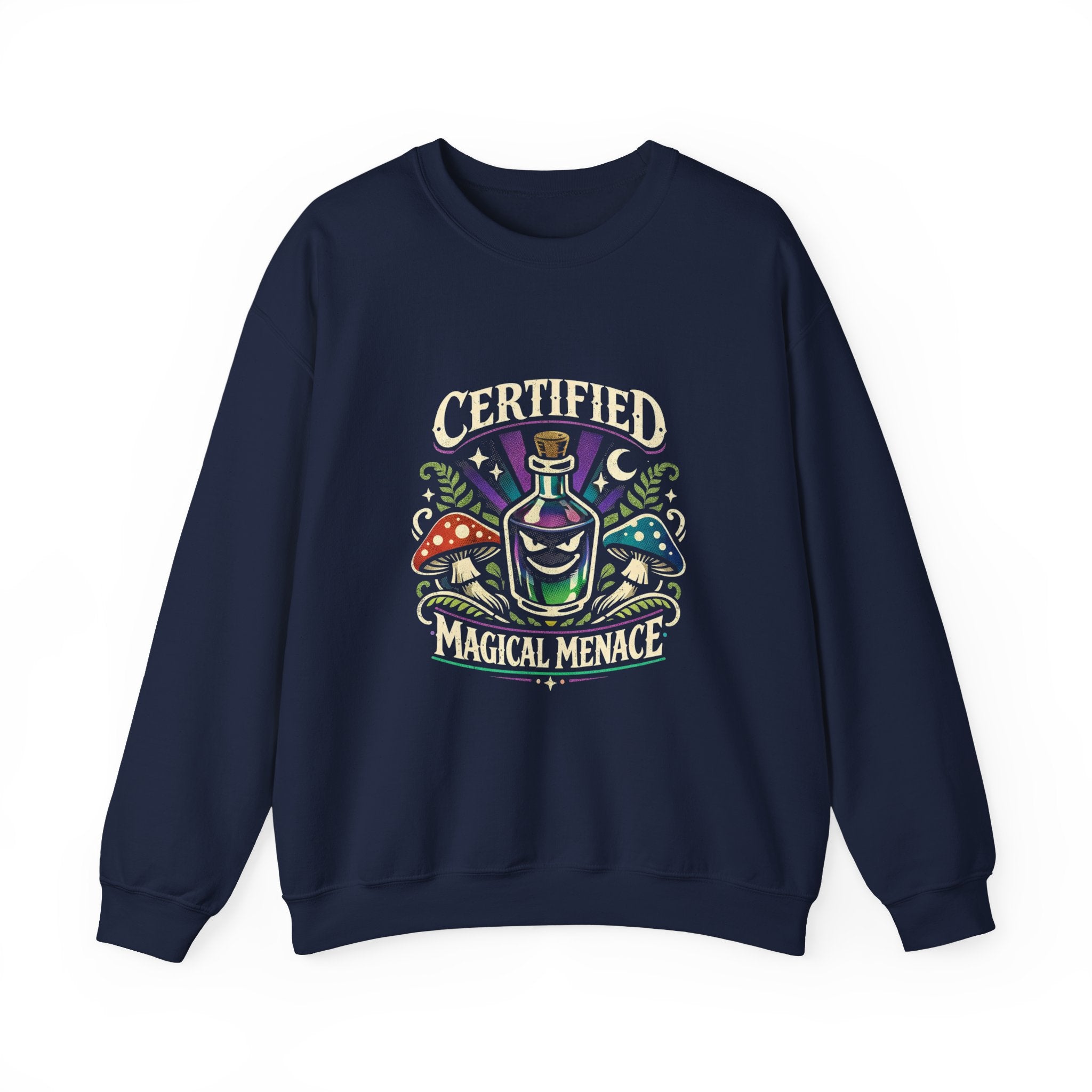 Mushroom Celestial Eye Crewneck | Cottagecore Goblincore Sweatshirt