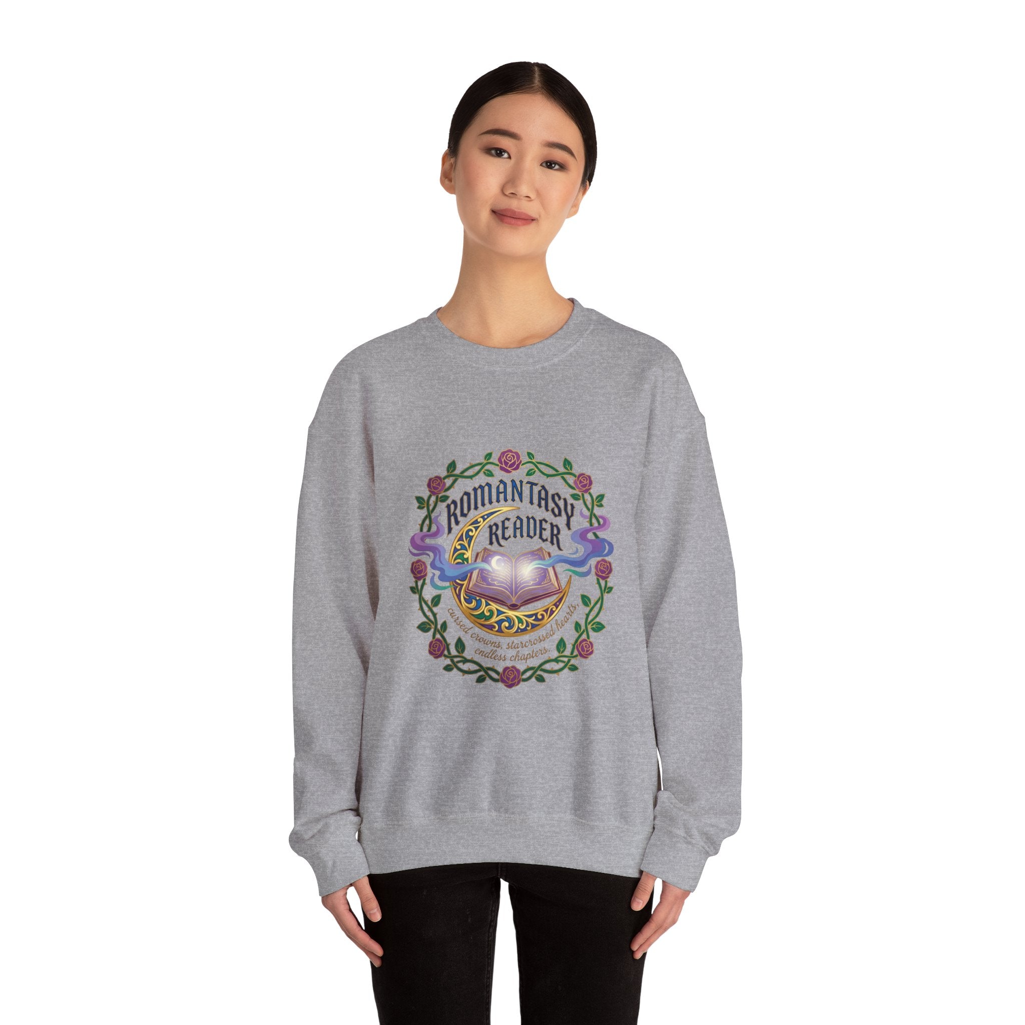Romantasy Reader Crewneck Sweatshirt | romantasy, book lover
