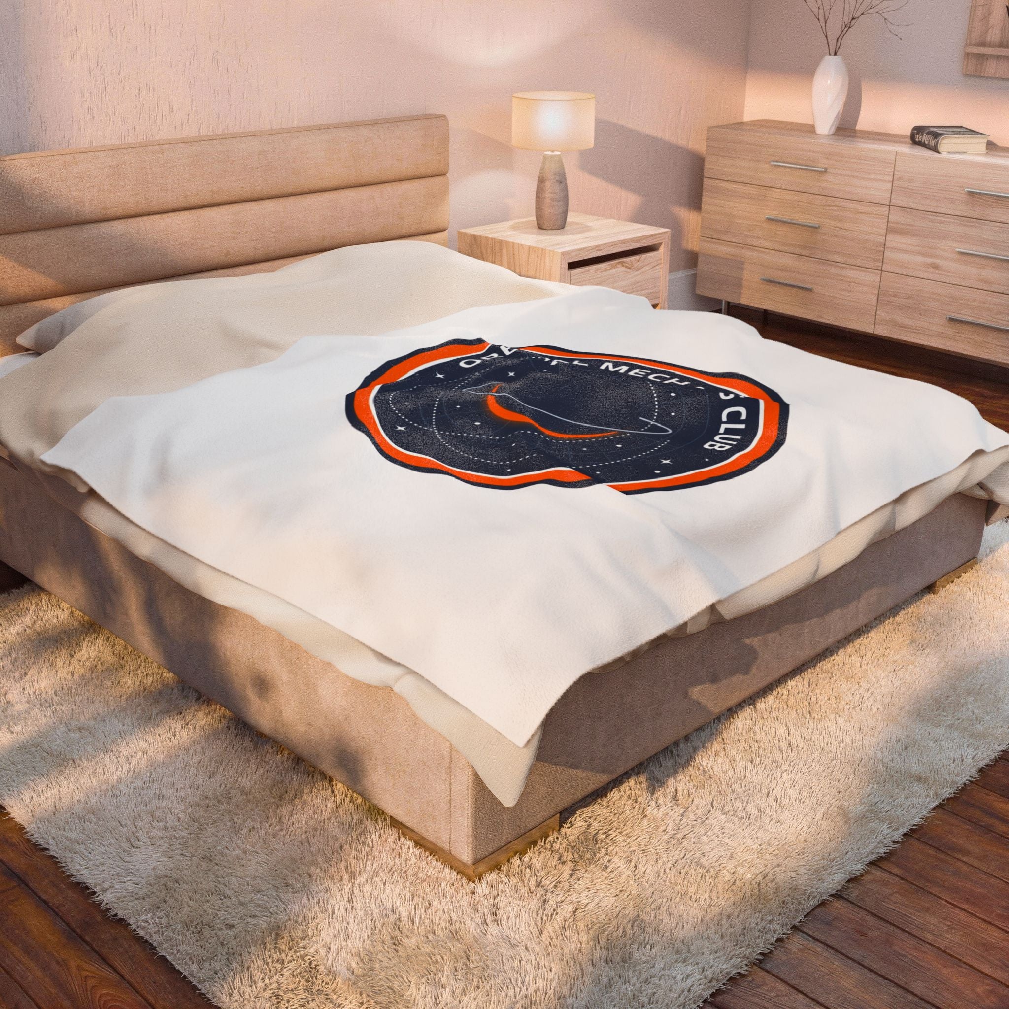 Orbital Mechanics Club Plush Blanket | space, mission patch, science nerd