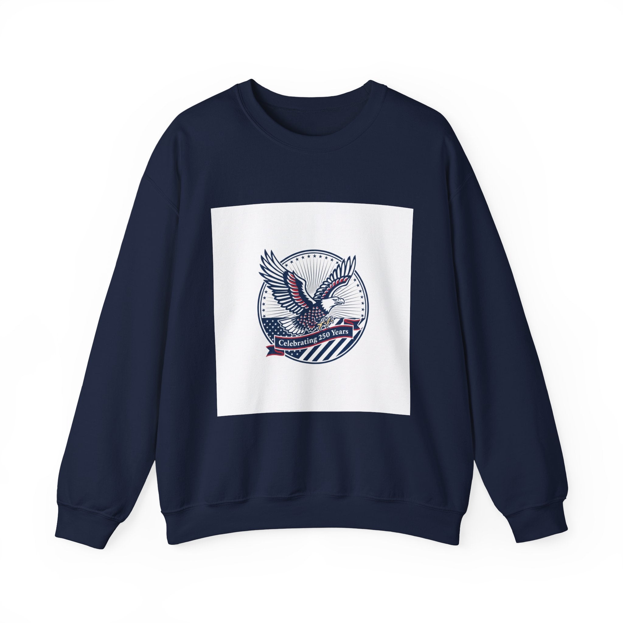 Semiquincentennial Eagle Emblem Crewneck Sweatshirt | 250th Anniversary USA 1776‑2026