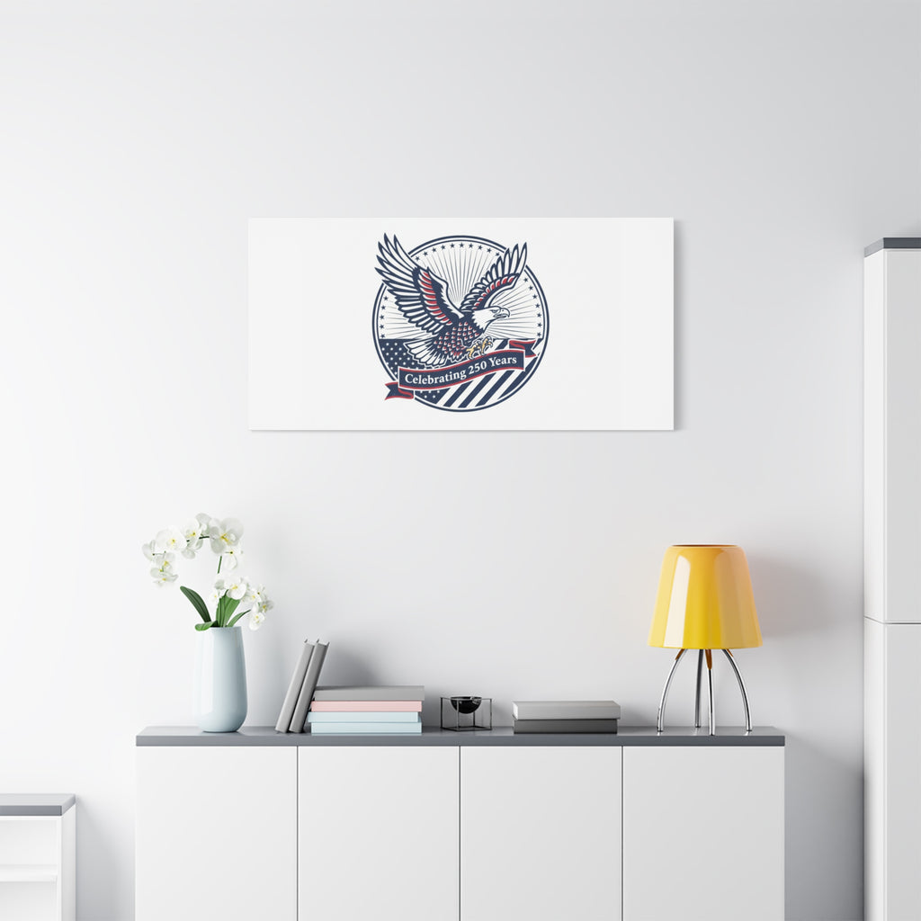 250th Anniversary Eagle Emblem Canvas | Semiquincentennial Americana