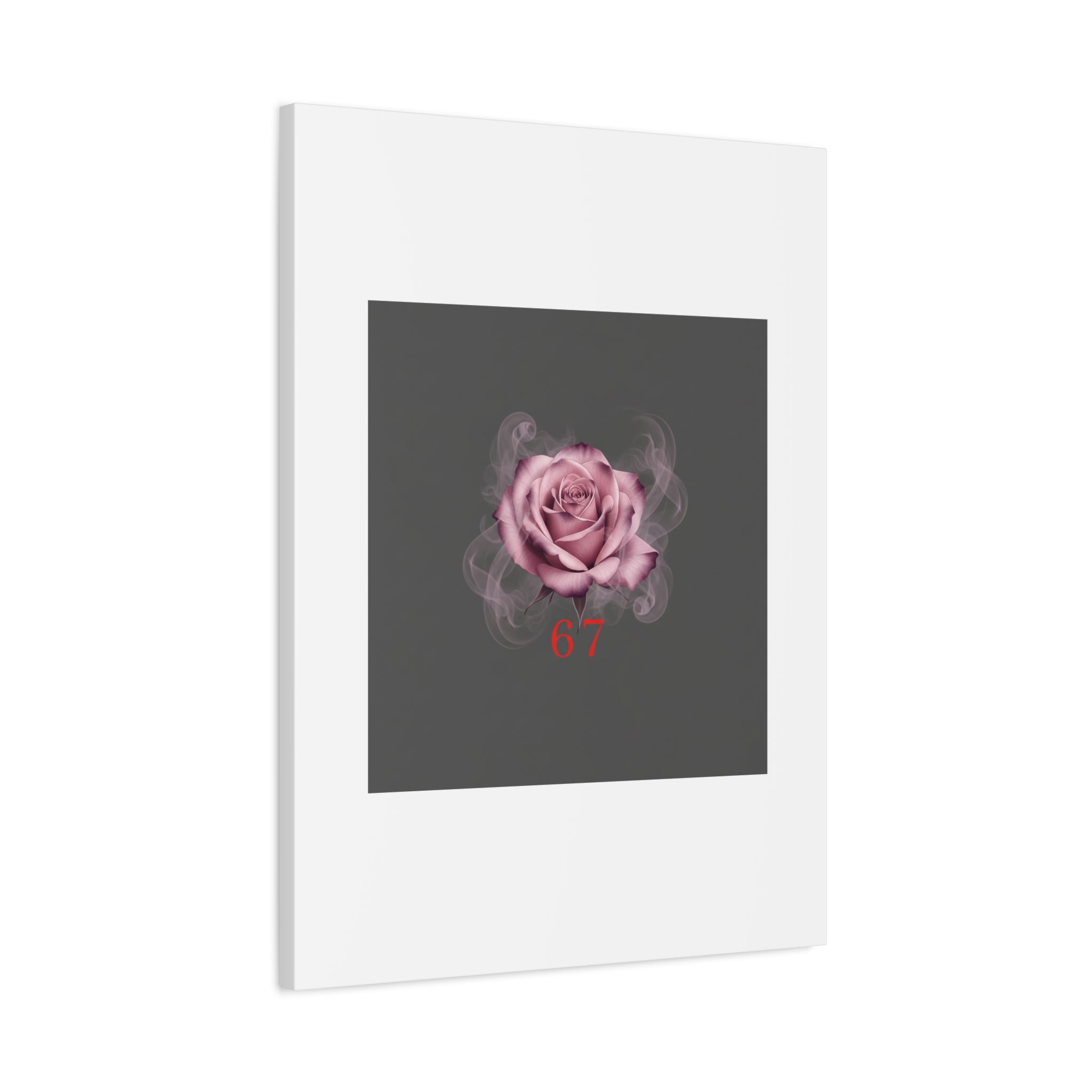 6 7 Valentine's Canvas | Viral Gothic Rose Wall Art | 6 7 Meaning Dark Romance