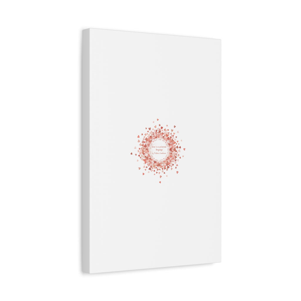 Tiny Heart Confetti Canvas | Matte Stretched Wall Art
