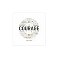 Courage word cloud Sticker | Fresh-Start Minimalism, neutral typography