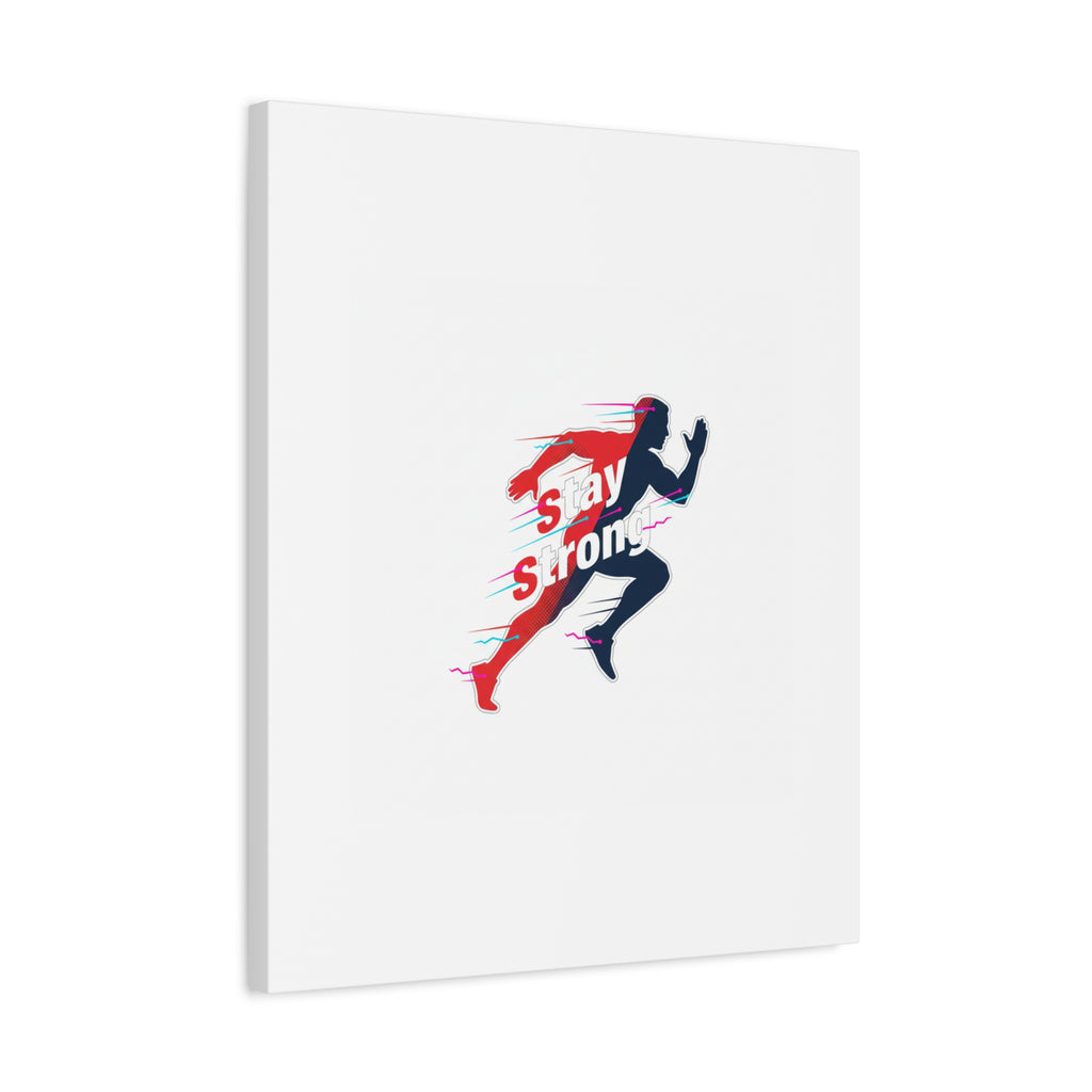 Stay Strong Runner Canvas | Fitness Motivation, Gym Wall Art