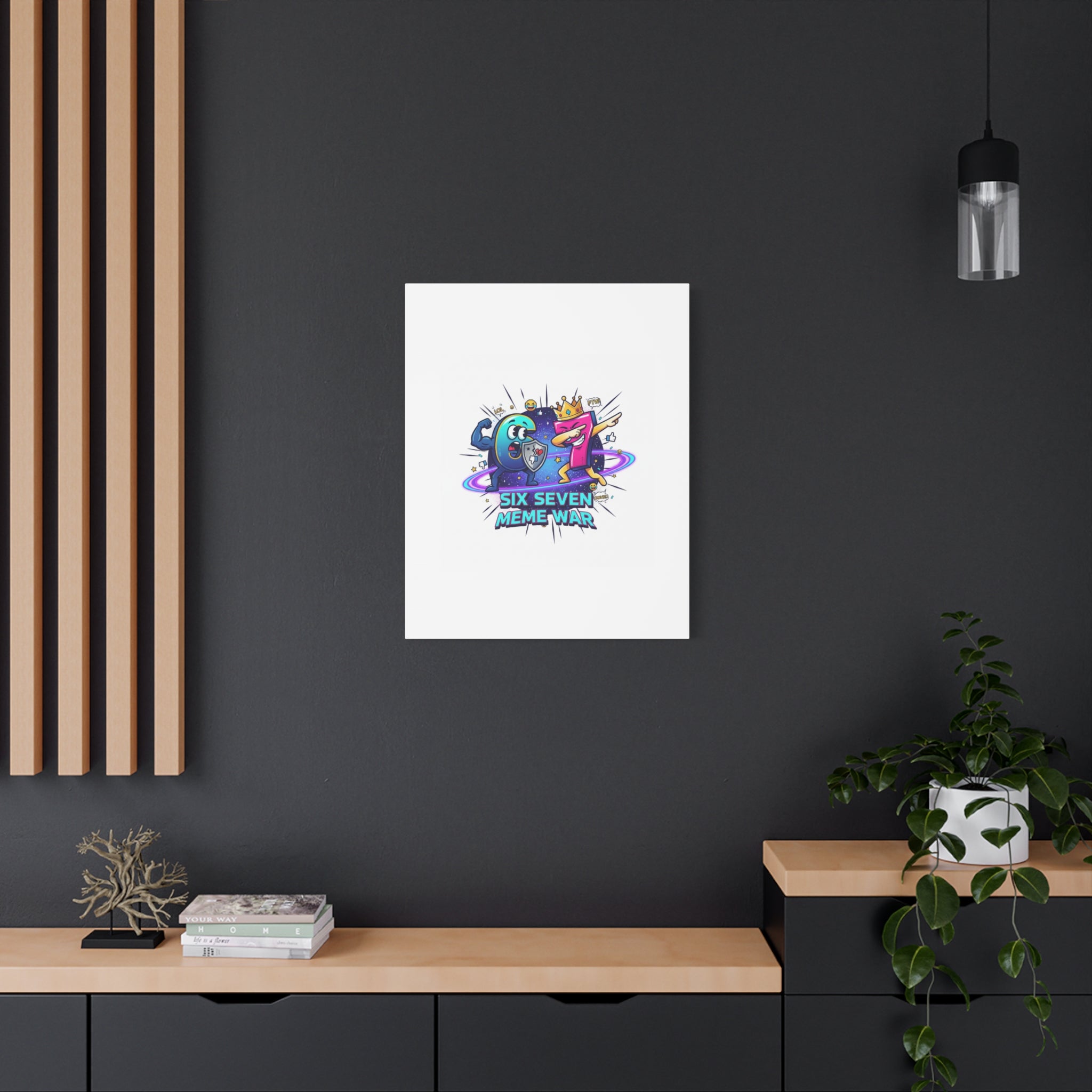 Six Seven Meme War Canvas | Legendary Internet Battle Art, Viral Culture Wall Decor