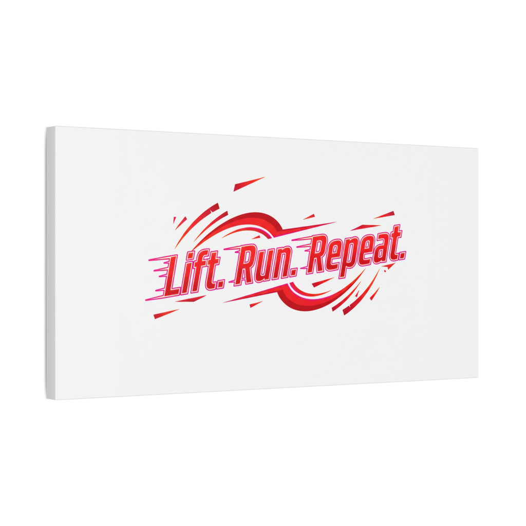 Lift Run Repeat Canvas | Fitness Wall Art, Gym Motivation