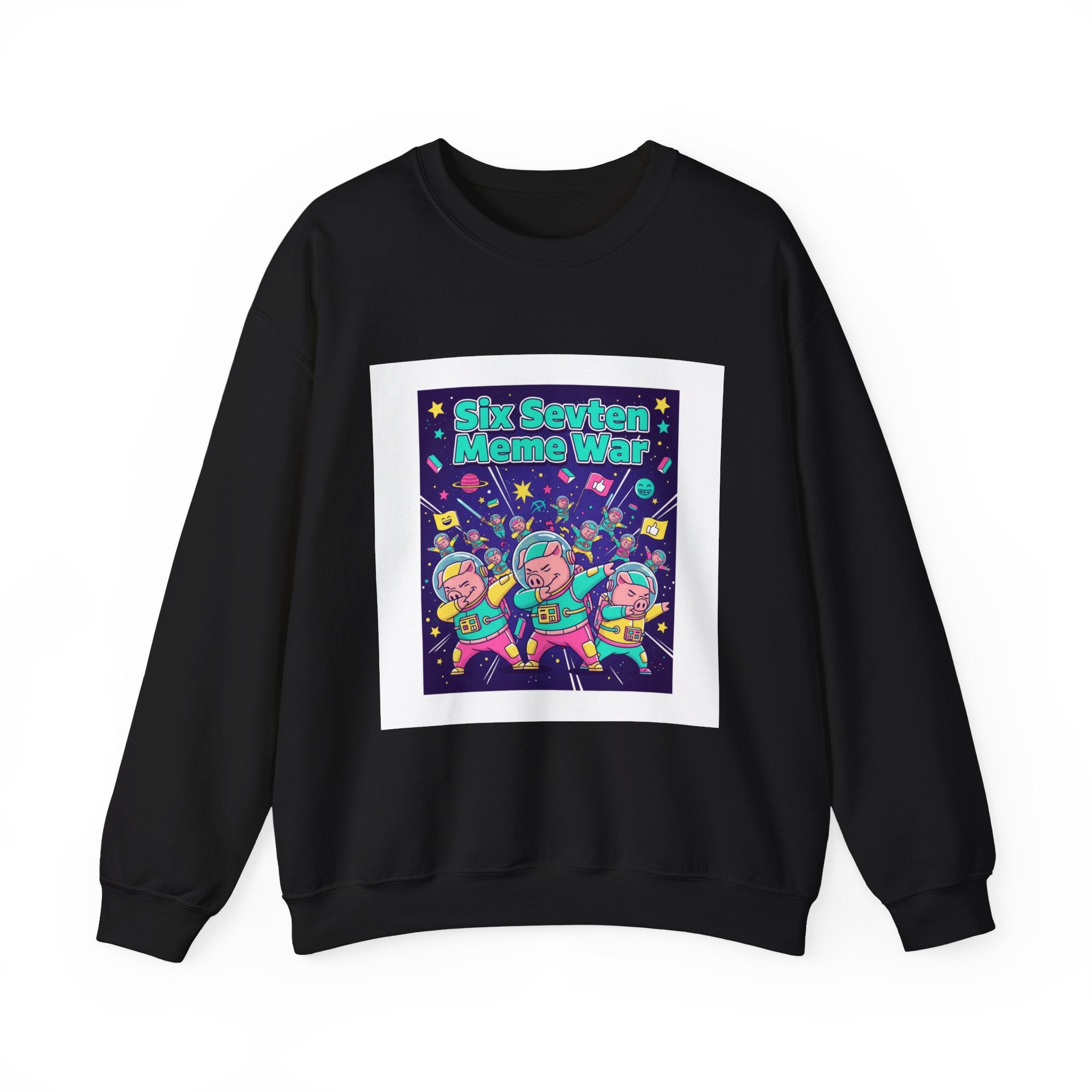 Meme War: Six vs. Seven Crewneck Sweatshirt