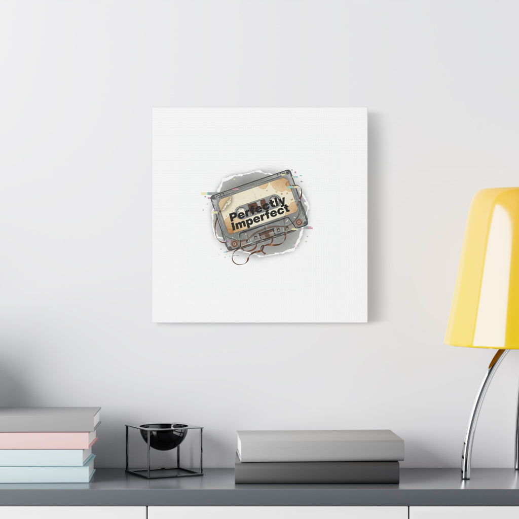 Perfectly Imperfect Cassette, Canvas Print | Analog Error, glitch art static
