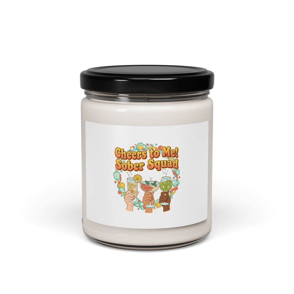 Cheers to Me Sober Squad Candle | Dry January Mocktail Scented Soy Candle
