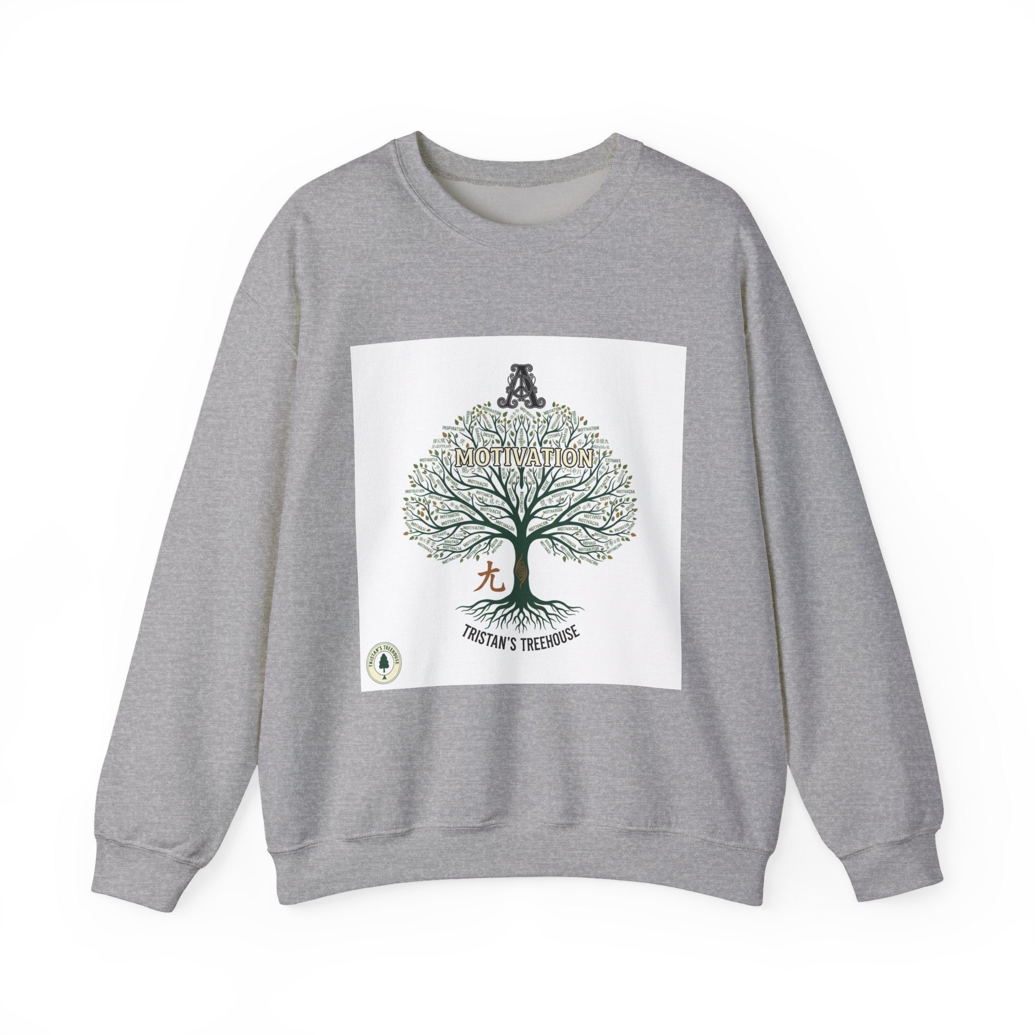 Handwritten Tree Doodle Sweatshirt | sketch aesthetic, handwritten message