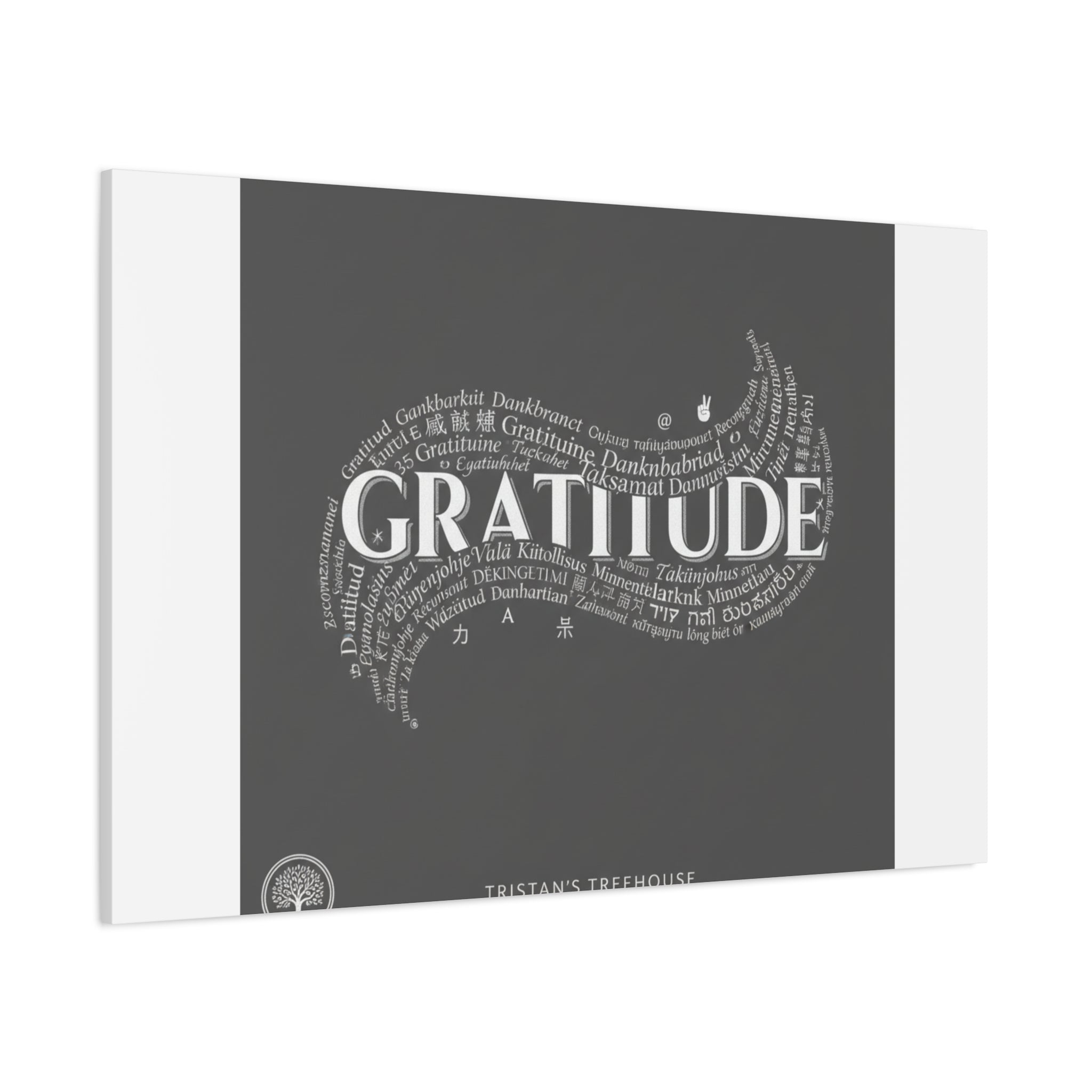 Gratitude Wall Art Matte Canvas | Tiny Treats, sweet uplifting print
