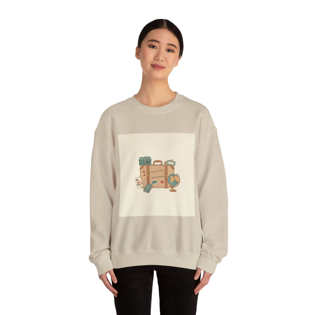 Vintage Travel Postcard Sweatshirt | travel stamps, wanderlust design