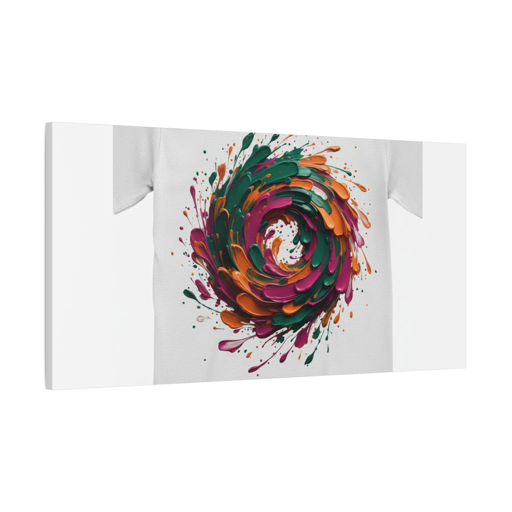Painterly Abstract Floral Swirl Canvas | Matte Stretched Canvas