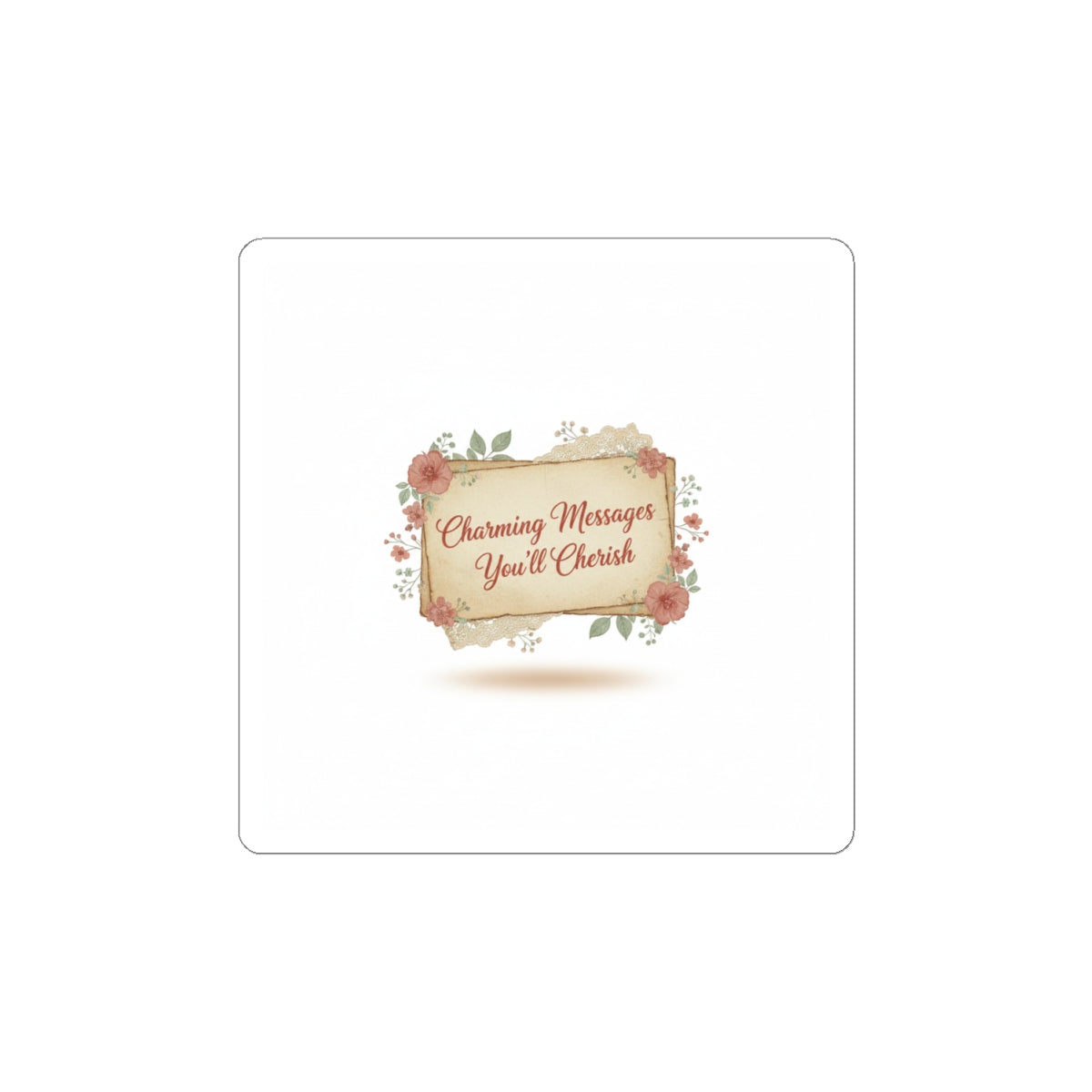 Vintage Love Letter Wax Seal Sticker | handwritten typewriter romance